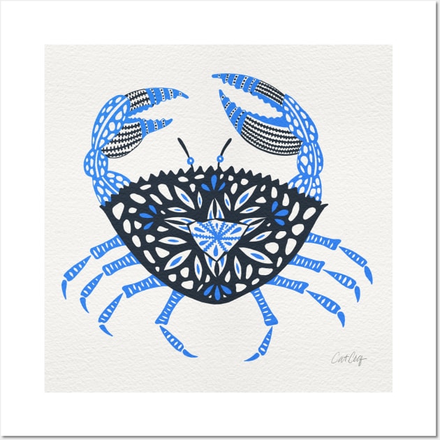 Blue Crab Wall Art by CatCoq